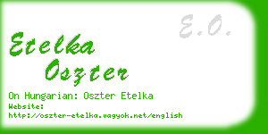 etelka oszter business card